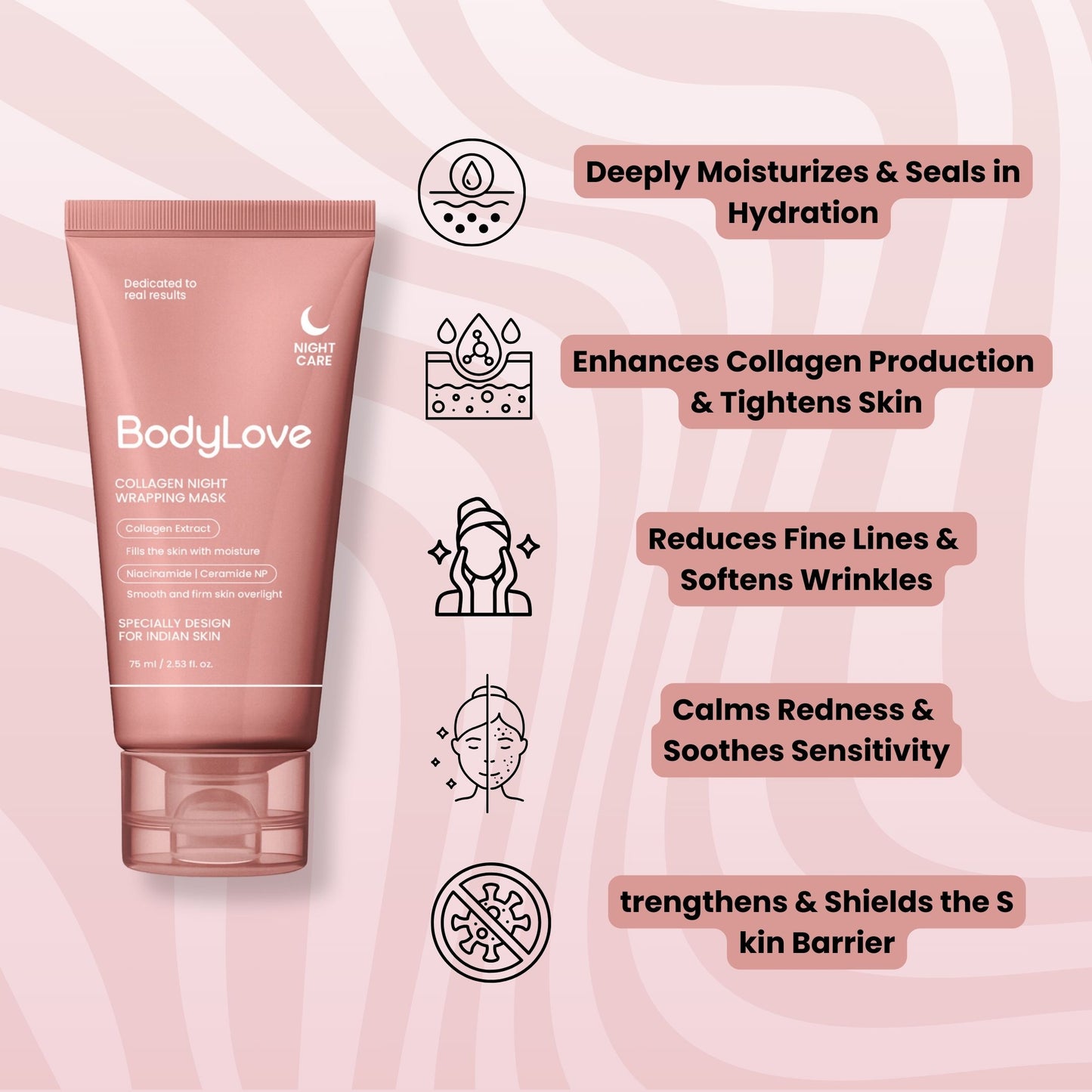 Korean Collagen Night Wrapping Peel Off Mask