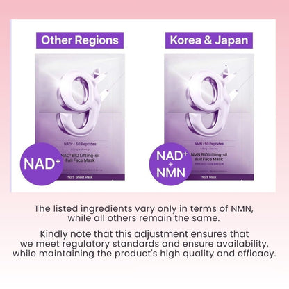 No.9 NAD+ BIO Lifting-sil Full Face Mask