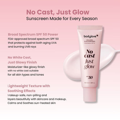 No Cast Just Glow Collagen Sunscreen
