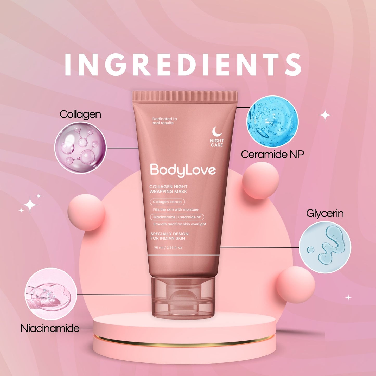 Korean Collagen Night Wrapping Peel Off Mask
