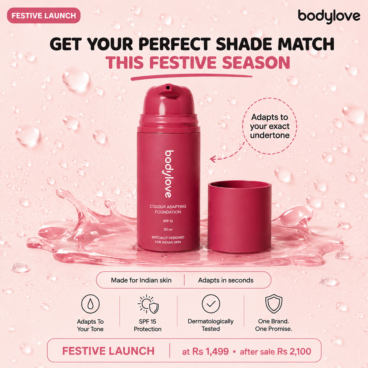 Bodylove Colour Adapting Foundation