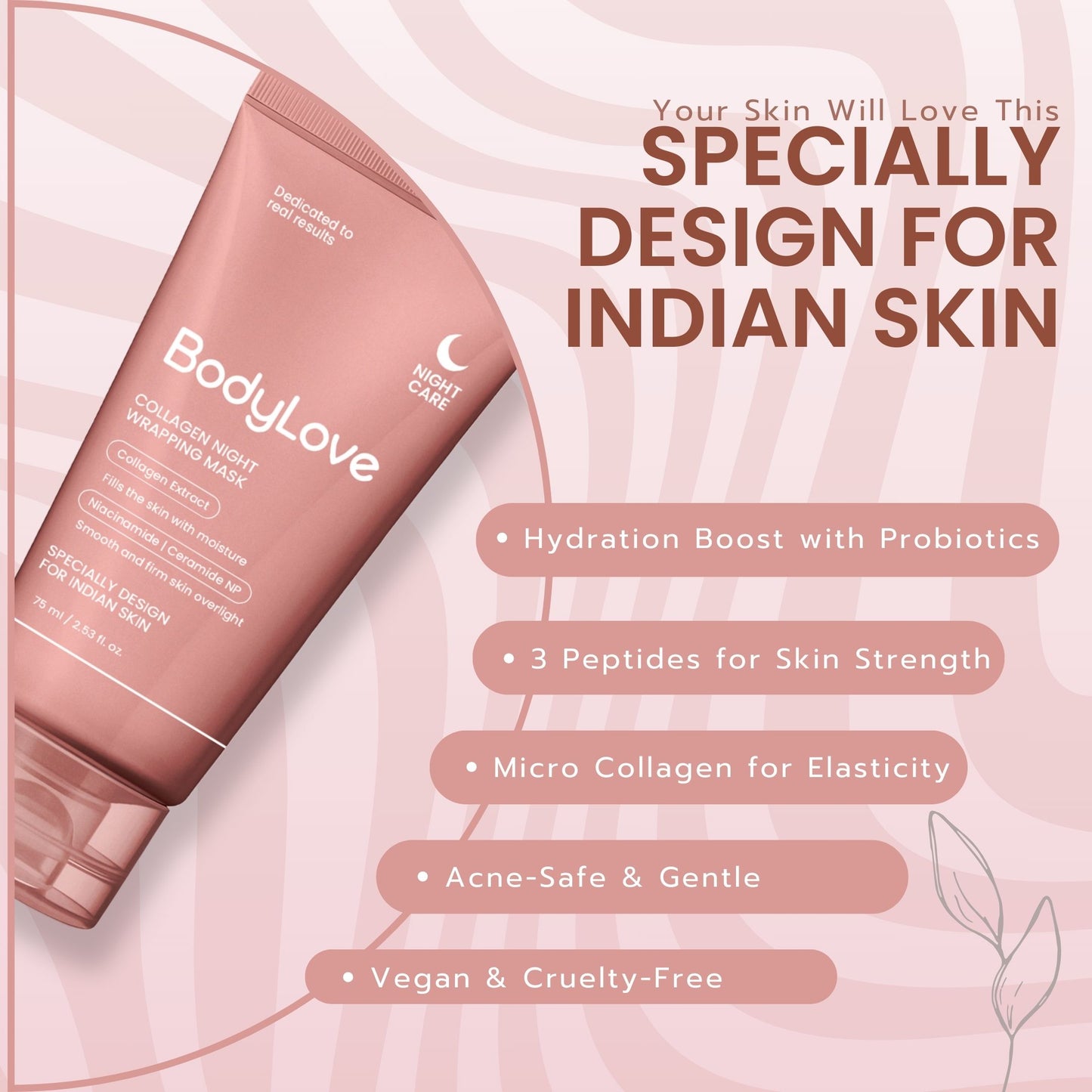 Korean Collagen Night Wrapping Peel Off Mask